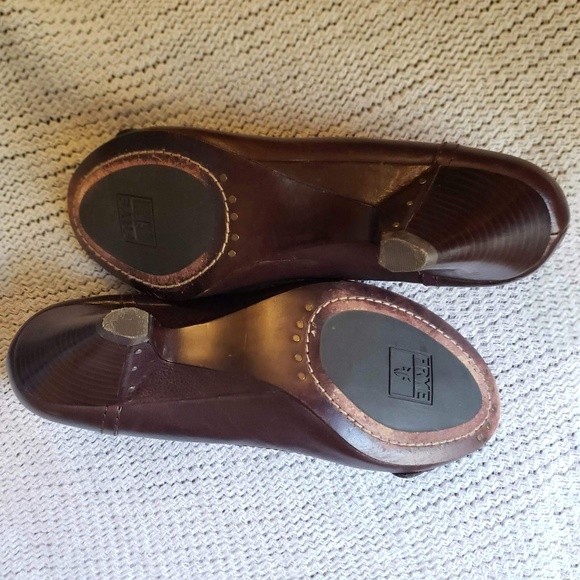 Frye Peep Toe Brown Heel - Picture 4 of 4